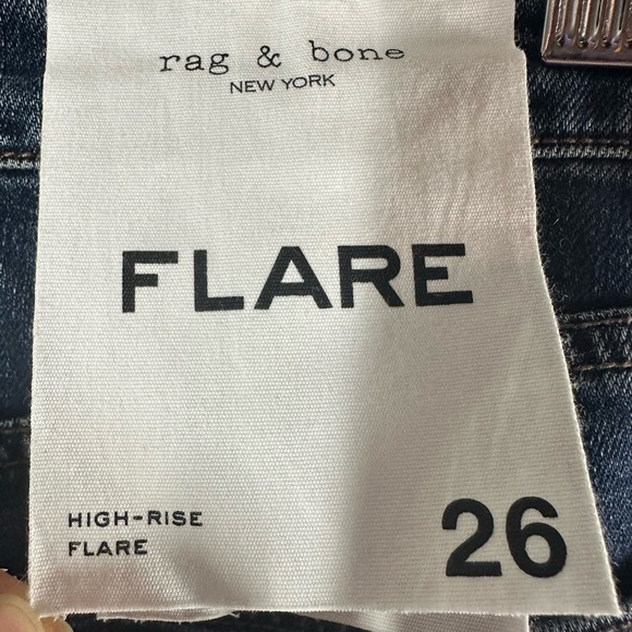 Rag & Bone Casey High Rise Ankle Comfort Stretch Flare Jeans Chelsea Size 26 - Picture 4 of 12